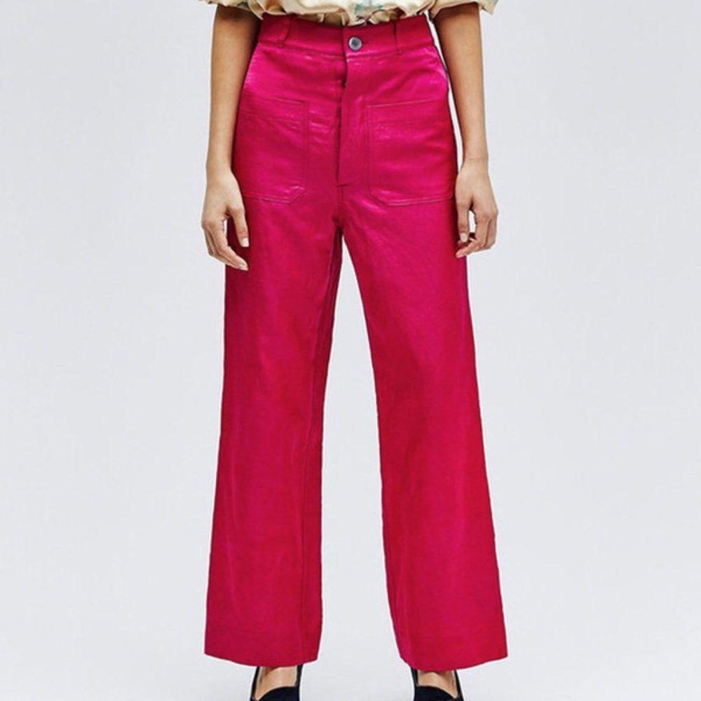 Horses atelier high waisted trousers magenta